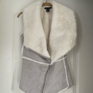 WHBM fur vest
